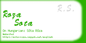 roza sota business card
